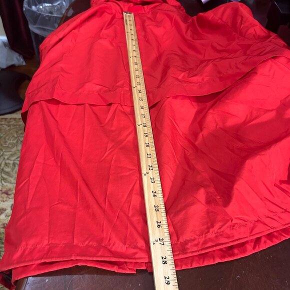 Eddie‎ Bauer Windbreaker Jacket Mens L Red Hooded Lightweight Rain All Weather - Picture 7 of 12